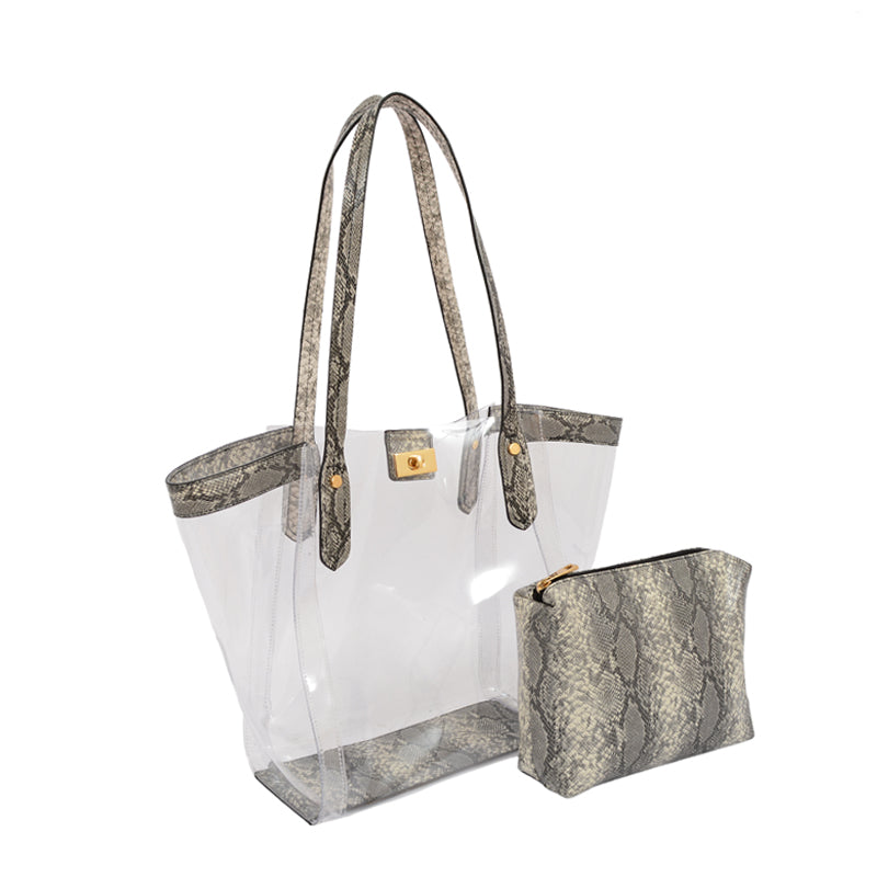Brynn Transparent Tote - Mellow World 