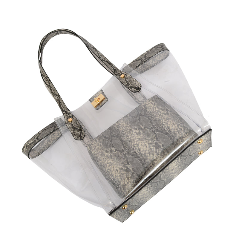 Brynn Transparent Tote - Mellow World 