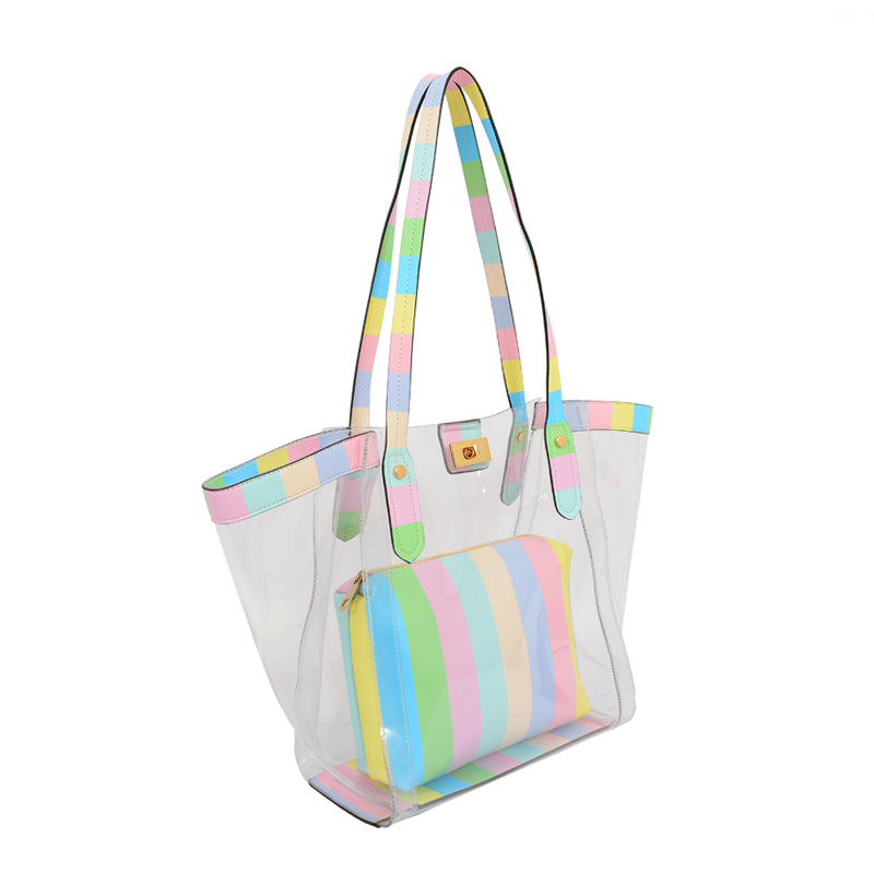 Brynn Transparent Tote - Mellow World 