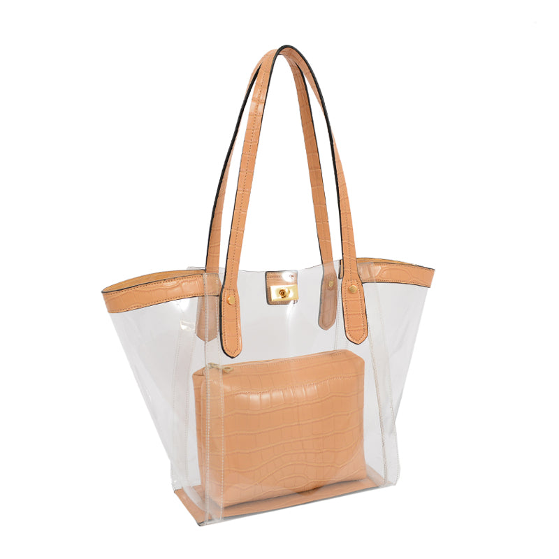 Brynn Transparent Tote - Mellow World 